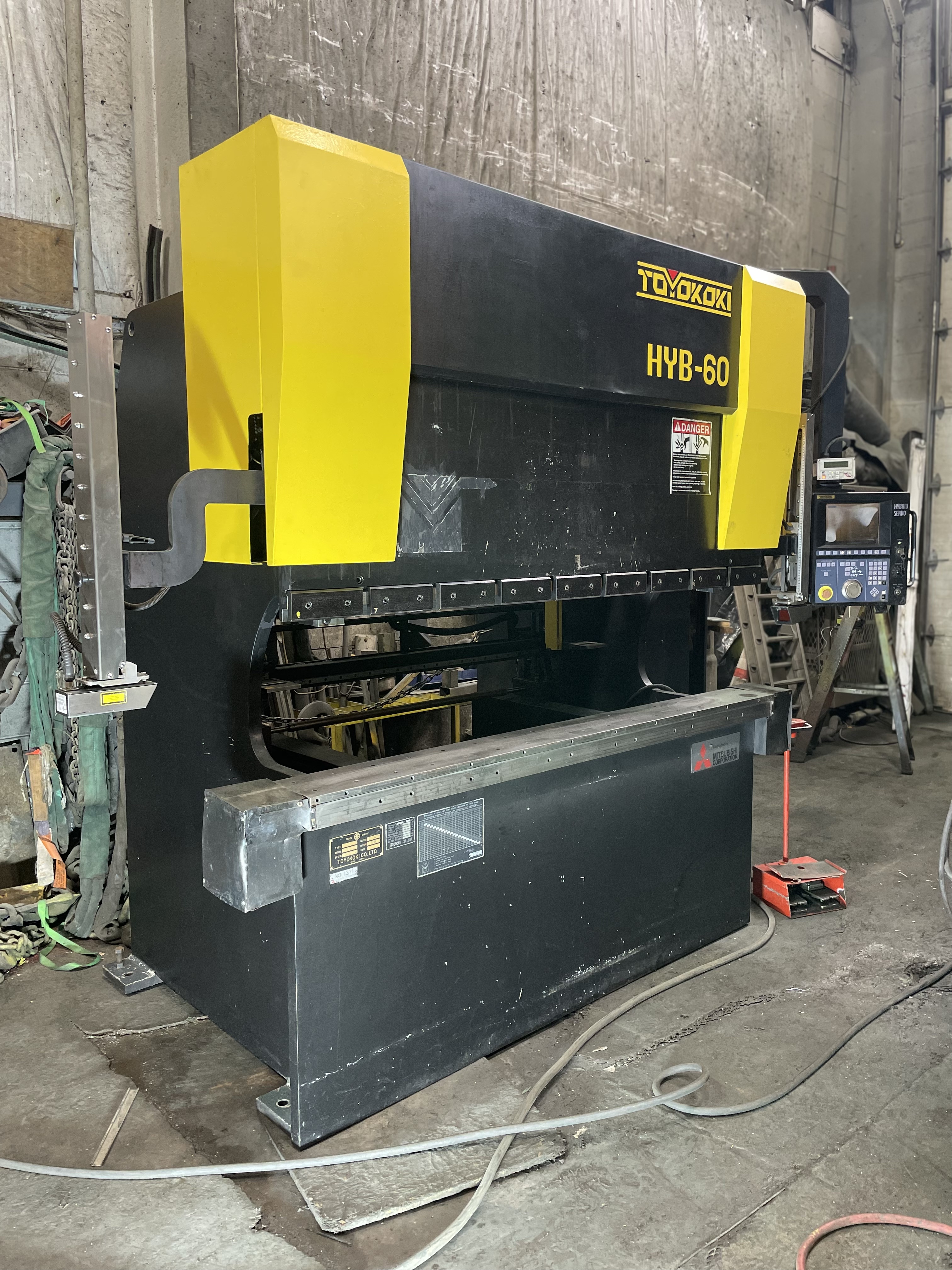 72 Ton X 6'  Toyokoki HYB-60-20 CNC Hydraulic Press Brake